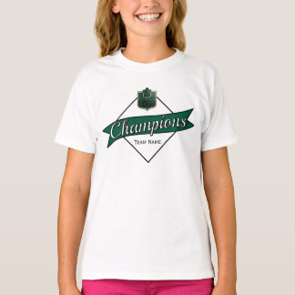 Kinderen Gepersonaliseerde Kampioenen Diamant Graf T-shirt