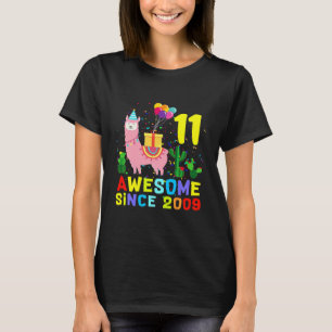 Kinderen geweldig 2009 11 jaar oud Alpaca Lama 11 T-shirt
