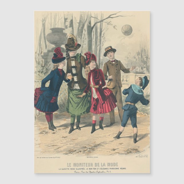 Kinderen Gezin Antiek Victoriaans Kind (Voorkant)