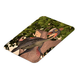 Kinderen Gigantoraptor Dinosaurier Avontuur Kunst Magneet