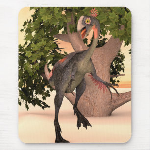 Kinderen Gigantoraptor Dinosaurier Avontuur Kunst Muismat