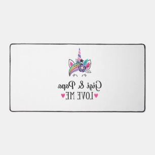 Kinderen Gigi en Papa Love Me Unicorn T-shirt Bureaumat