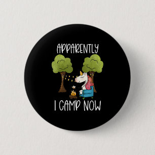 Kinderen Glamping Gear Unicorn Camping Meisjes Kam Ronde Button 5,7 Cm