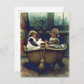  kinderen Goed schip Briefkaart (Voorkant / Achterkant)