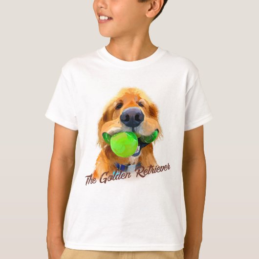 Kinderen Golden Retriever T-Shirt (Voorkant)