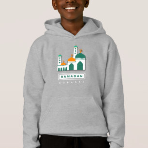 Kinderen Grijs Hoodie Blij Mozaïek Grafisch Ei