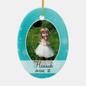 Kinderen groeien op, kerstversiering met meerdere  keramisch ornament (Voorkant)