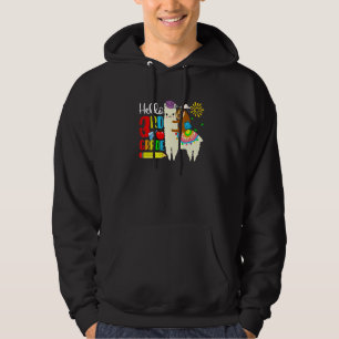 Kinderen Hallo 3e klas luiaard rijdt lama terug na Hoodie