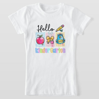 Kinderen Hallo Kleuterschool Shirt