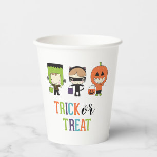 Kinderen Halloween Kostuum Feest Trick or Treat Papieren Bekers