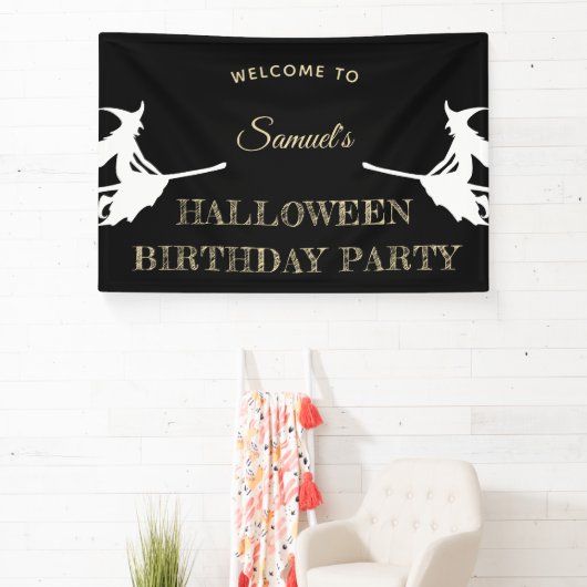 Kinderen Halloween Verjaardag Welkom Spandoek (Insitu)