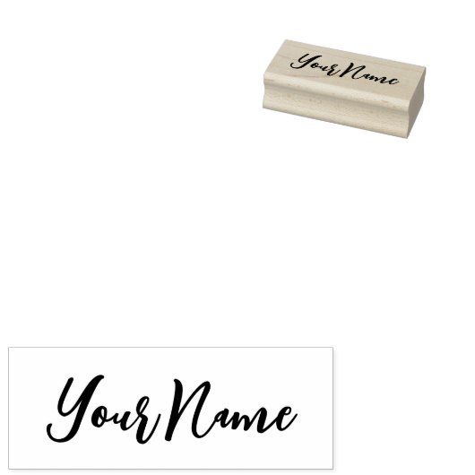 Kinderen handgeschreven aangepaste naam script 	rubberstempel (Gestempeld)