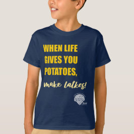 Kinderen Hanukkah-shirt - "Maak latkes" T-shirt