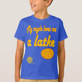 Kinderen Hanukkah-shirt - "Mijn zayde houdt heel v T-shirt