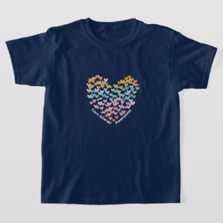 Kinderen Hart Mais Allergie Bewustzijn T-shirt