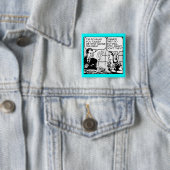 Kinderen Hebben Funny Retro Knop Badge Humor Vierkante Button 5,1 Cm (In situ)