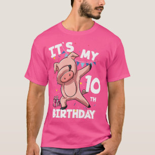 Kinderen Het is mijn 10e verjaardag 10 jaar oude v T-shirt