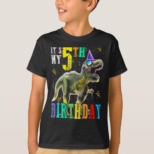 Kinderen Het is mijn 5e verjaardag Happy 5 jaar di T-shirt