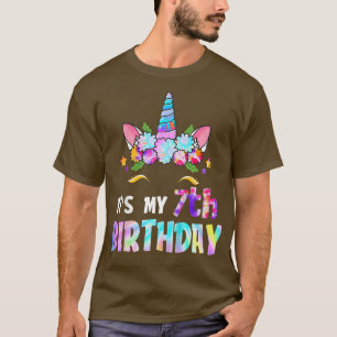 Kinderen Het is mijn 7e verjaardag 7 jaar oud Unic T-shirt