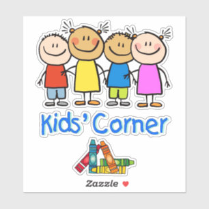 Kinderen hoek ticker sticker