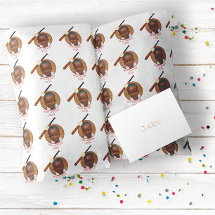 Kinderen Honkbal Gelukkige Verjaardag Naam & Foto Cadeaupapier