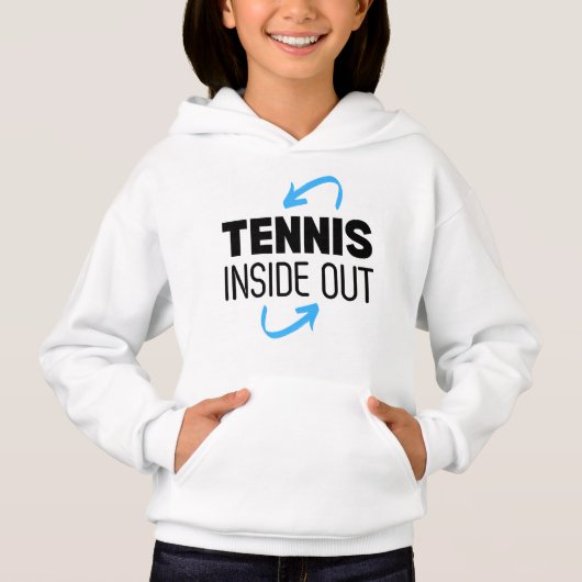 Kinderen Hoodie - Tennis Binnenstebuiten (Voorkant)