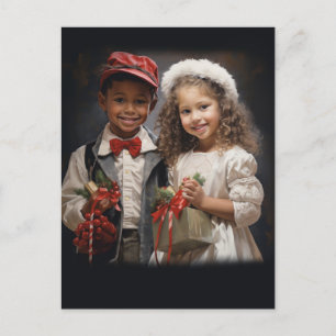 Kinderen houden van koppel briefkaart