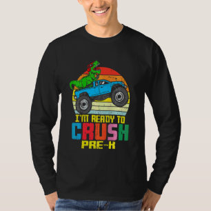 Kinderen Ik Ben Bereid Om Pre K Monstertruck Dinos T-shirt