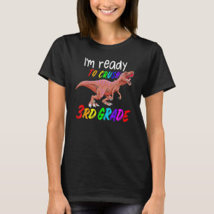Kinderen ik ben klaar om de 3e klas dinosaurus edi t-shirt