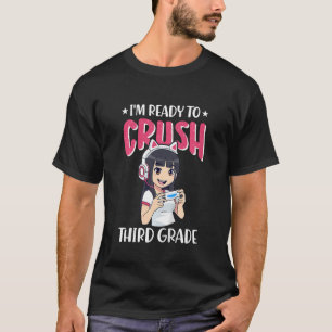 Kinderen ik ben klaar om de derde klas te kraken t-shirt