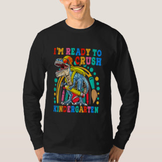 Kinderen ik ben klaar om kleuterschool te verplett t-shirt