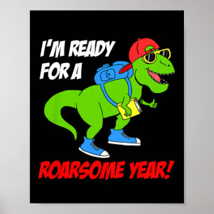 Kinderen ik ben klaar voor een geweldig jaar terug poster