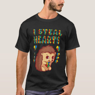 Kinderen Ik Steel Harten Autisme Bewustzijn Egel P T-shirt