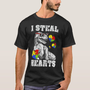 Kinderen ik steel harten T Rex Dinosaur Toddler Au T-shirt