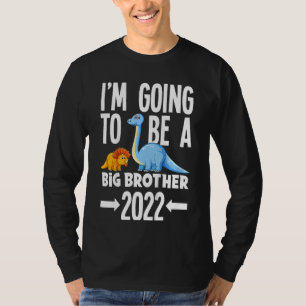 Kinderen, ik word een grote broer van 2022 Dino Di T-shirt
