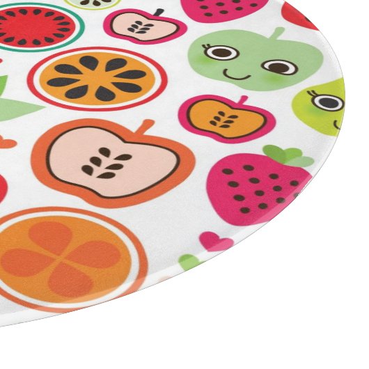 kinderen illustratieappel snijplank (Hoek)