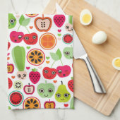 kinderen illustratieappel theedoek (Quarter Fold)