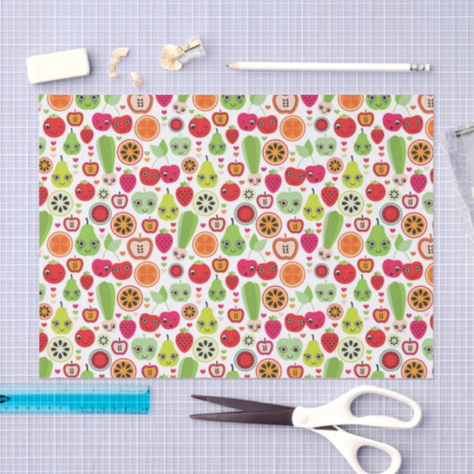 kinderen illustratieappel tissuepapier (Craft)