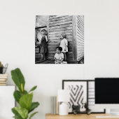 Kinderen in armoede: jaren dertig poster (Thuiskantoor)