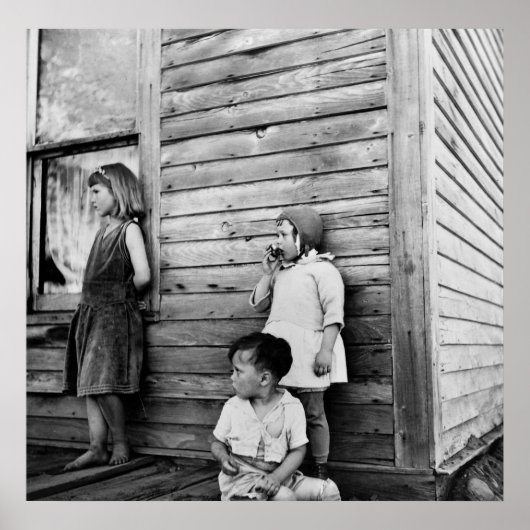 Kinderen in armoede: jaren dertig poster (Voorkant)