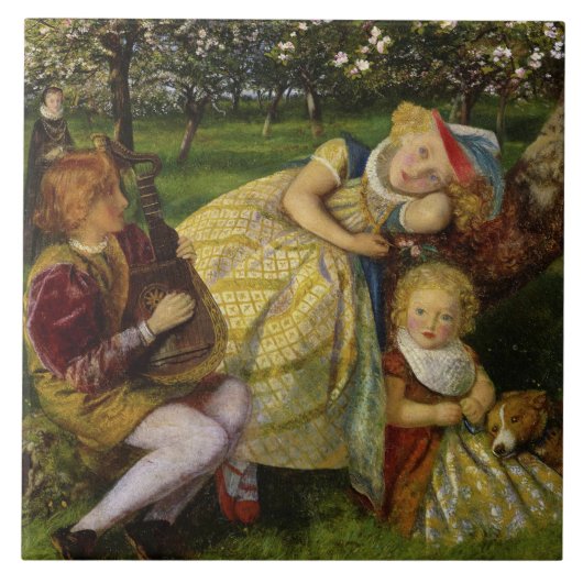 Kinderen in de Koningsboomgaard Tegeltje (Voorkant)