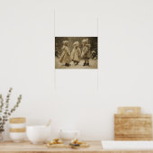 Kinderen in de winter poster (Keuken)