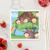 Kinderen in een Trehouse Servet (Insitu)