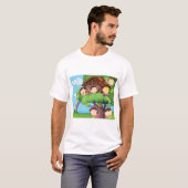 Kinderen in een Trehouse T-shirt (Voorkant volledig)
