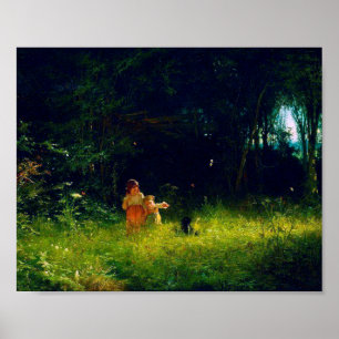 Kinderen in het bos, Ivan Kramskoi Poster