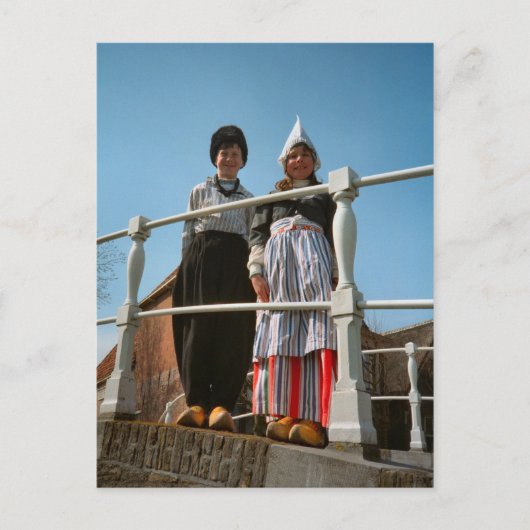 Kinderen in het Nederlands Nationaal Kostuum Briefkaart (Voorkant)