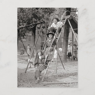 Kinderen in verkleedkostuum, 1922 briefkaart