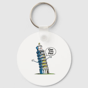 Kinderen Italië Scheve Toren Pisa ciao Van Pisa' M Sleutelhanger