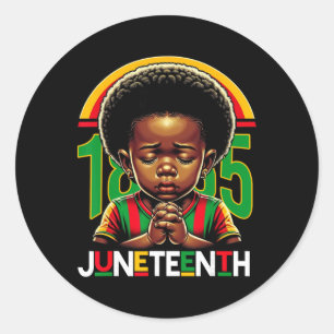 Kinderen Juneteenth Prince 1865 Zwarte Geschiedeni Ronde Sticker