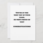 KINDEREN JUVENILE AFSTUDEERKAART  BEDANKKAART (Achterkant)